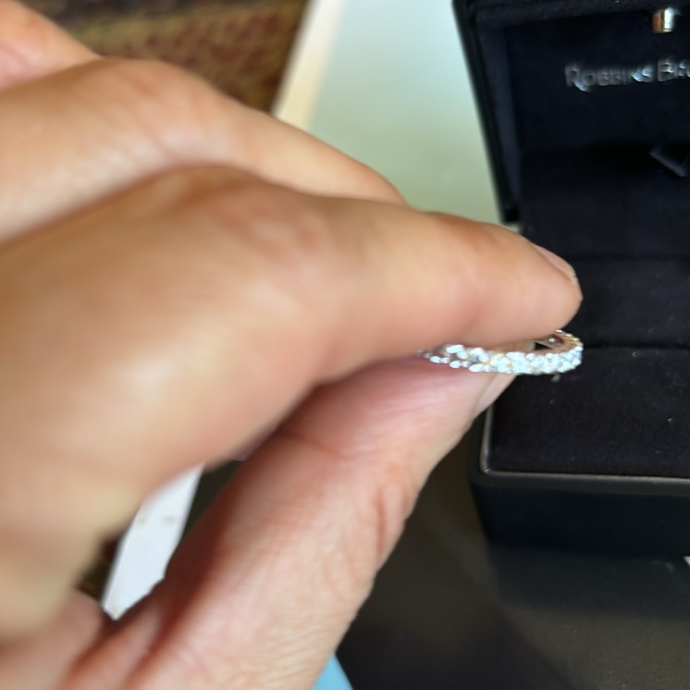 Diamond Band in 14K gold FIRM price. - Picture 6 of 12